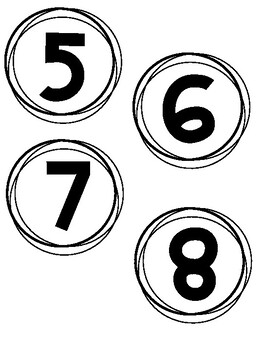 FREEBIE - Black & White Labelling Numbers (Bins, Cubbies, Mailboxes!)