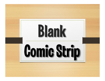 Preview of FREE:  Blank Comic Strip