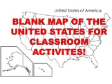 FREE Blank Map of United States of America
