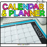 FREE Blank Teacher & Student Calendar & Planner - Printable PDF Template