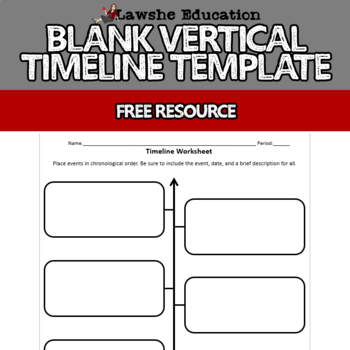 Preview of FREE Blank Timeline for World History, US History, United States History
