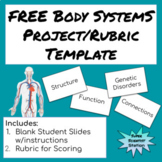 FREE: Body System Project/Rubric Template