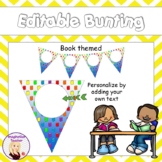 FREE Editable Book Themed Bunting