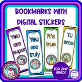FREE Bookmarks With Digital Stickers Teacher Appreciation