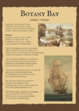 FREE Botany Bay Lyrics Sheet