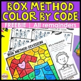 FREE Box Method Division Color by Code | 3-digit Dividends