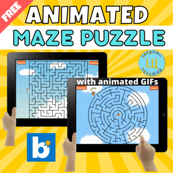 Preview of FREE Maze puzzles | Boom cards