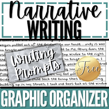 Preview of FREE Brainstorming Personal Narrative Graphic Organizer | Writing Prompts 