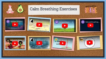 Preview of Breathing Exercises Choice Board- 3 pages- 24 Exercises- No Prep