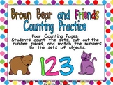 FREE Brown Bear Counting Sets Independent Practice for Kin