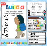 FREE Build a Sentence Display/Center for Emergent Readers