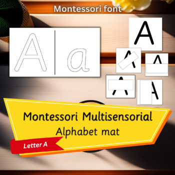 Preview of FREE - Building Letter A - Montessori Alphabet | Preschool | Digital Resources