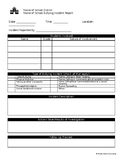 FREE Bullying Incident Report Log Form - TEMPLATE CAN BE E