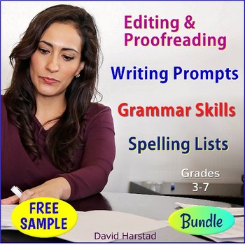 Preview of FREE Bundle Excerpt - Language Skills Practice - Editing Sentences