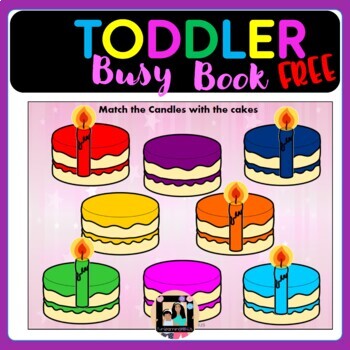 Preview of FREE Busy Book - Toddler Busy Binder Preschool preparation