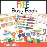 FREE Busy Book Toddler Learning Binder