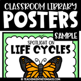 Free Butterfly Life Cycle Books Display Poster