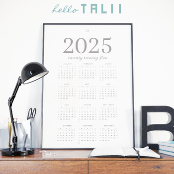 Free! Calendar 2024 Printable- 6 Sizes By Hello Talii 