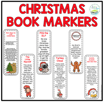 free christmas bookmarks by book units by lynn tpt