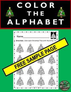 Color By Letter Christmas Tree Free Printable Worksheet – Miniature  Masterminds