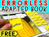 FREE COLOR Errorless Adapted book: YELLOW