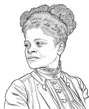 Preview of FREE COLORING PAGES of African American Hero - IDA B. WELLS