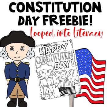 Preview of FREE CONSTITUTION DAY COLORING PAGE