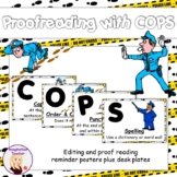 FREE COPS Editing and proof reading reminder posters plus 