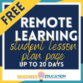 FREE COVID-19 Student-Home Lesson Planner