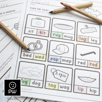 Rhyming Words Activity for Kindergarten. Cut and paste watermelon themed worksheet. Summer activities for kids.