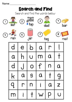 FREE CVC Words Activities - Short 'a' vowel by For Little J | TpT
