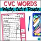 FREE CVC Words Worksheets: No Prep Write Cut and Paste Activity for ...