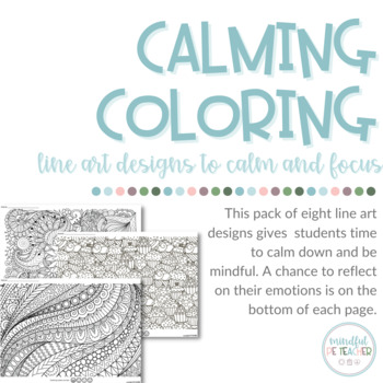 Preview of FREE Calming Coloring Sheets