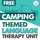 FREE Camping Themed Mini Language Therapy Unit for Speech Therapy