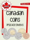 FREE Canadian Money (Coins) Practice Sheets