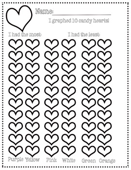 Preview of FREE Candy Hearts Graph - Valentine's Math Activity