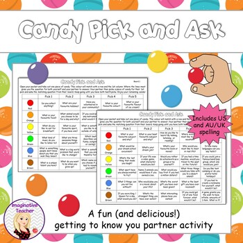 FREE Candy Pick and Ask Getting To Know You by Imaginative Teacher