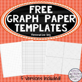 FREE Cartesian Coordinate Plane Graph Paper Templates (Per