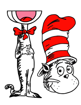 FREE Cat In The Hat Paper Bag Puppet Template FREE by VinitaArt | TpT