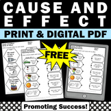 FREE Cause and Effect Worksheets ELA Digital and Printable