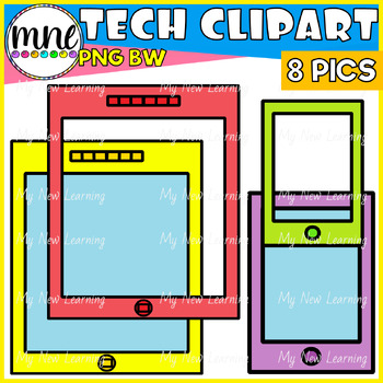FREEBIE Cellphone Tablets iPad Clip Art by My New Learning | TpT