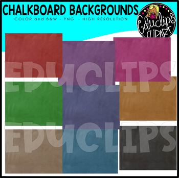 FREE~ Chalkboard Backgrounds Clip Art Bundle {Educlips Clipart} by Educlips