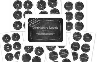 Preview of FREE Chalkboard Labels