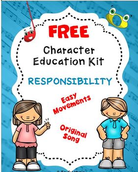 Preview of FREE  Character Education Song Kit RESPONSIBILITY