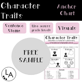 FREE Character Trait Anchor Chart