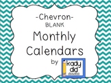 FREE Chevron Monthly Calendars (Blank)