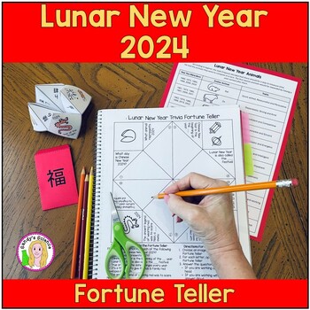 Preview of FREE Lunar New Year 2024 Fortune Teller (Cootie Catcher)