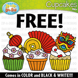FREE Chinese New Year Cupcakes Clipart Set {Zip-A-Dee-Doo-