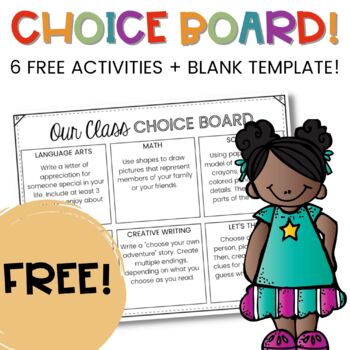 Preview of FREE Gifted and Talented Choice Boards for Fast Finishers - 2nd, 3rd, 4th Grade