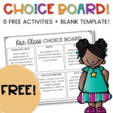 FREE Gifted and Talented Choice Boards for Fast Finishers 